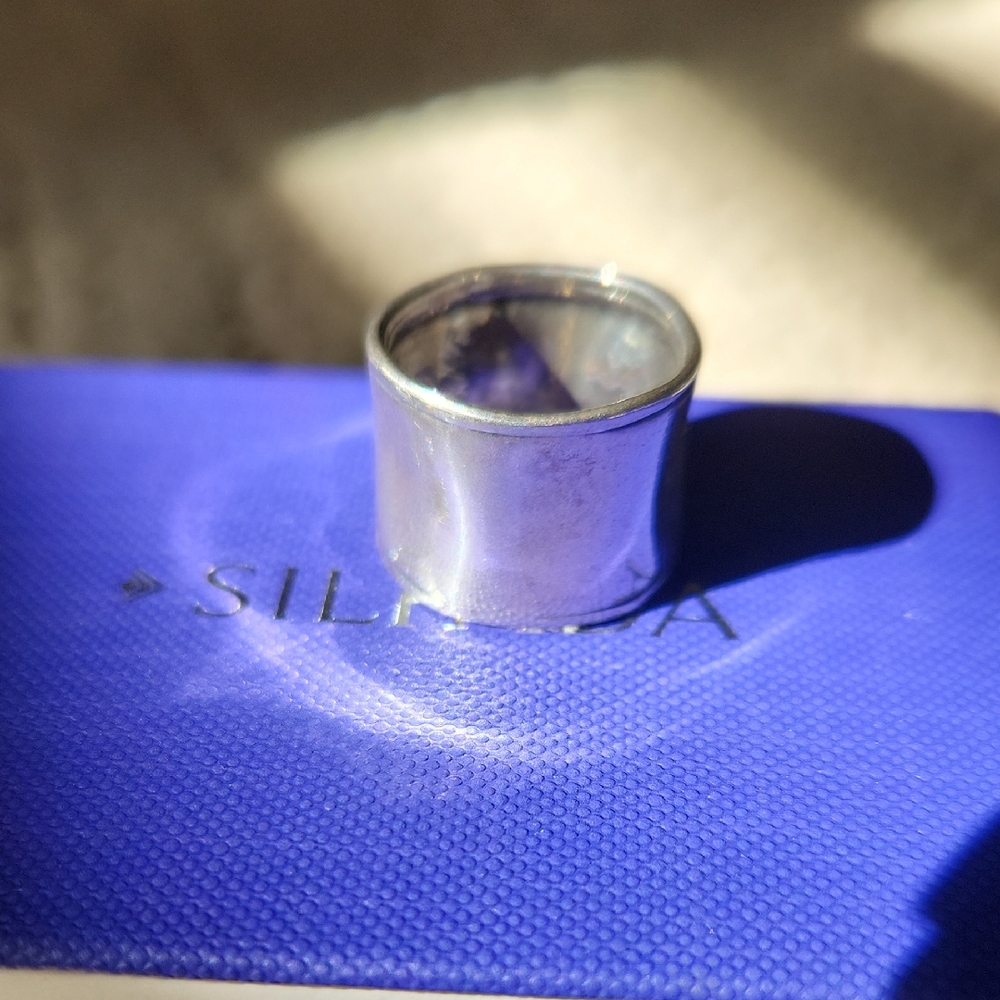 Silpada Hammered Cuff Ring size 5